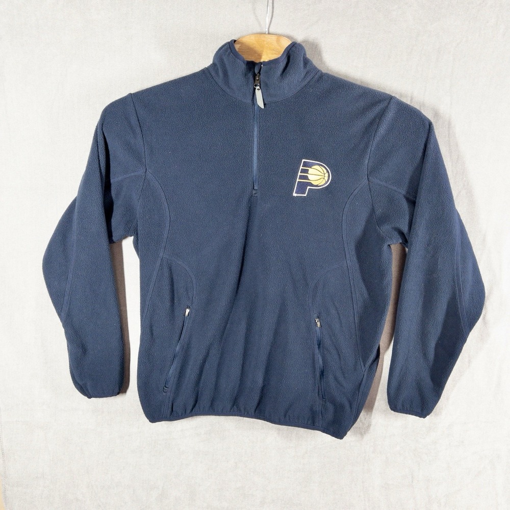 NBA Indiana Pacers Qtr Zip Fleece Mens Medium‎ Antigua Basketball